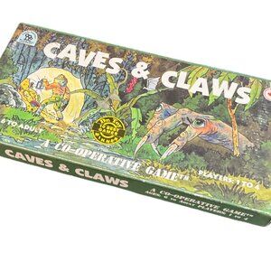 CAVES & CLAWS Vintage Board Game A Co-operative Game 1-4 Players **READ